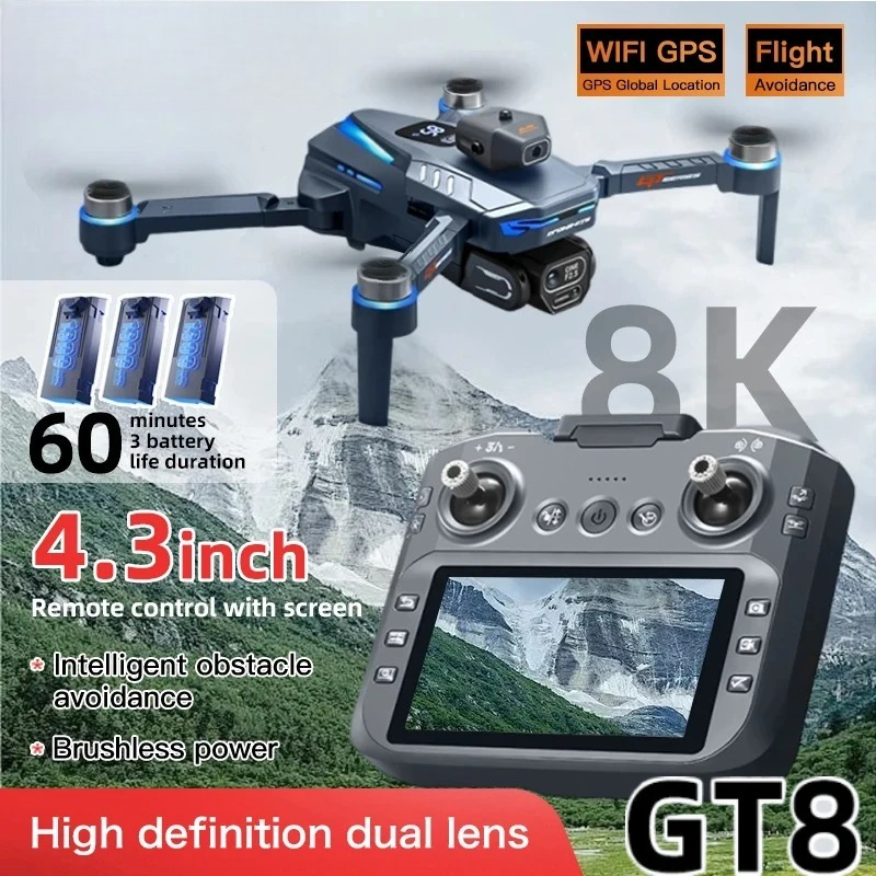 Jjrc Drone X12 - Originele GT8 Drone 8K Professionele Dubbele